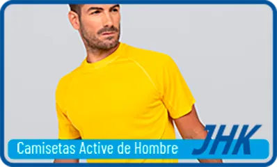 Camisetas Active de hombre marca jhk